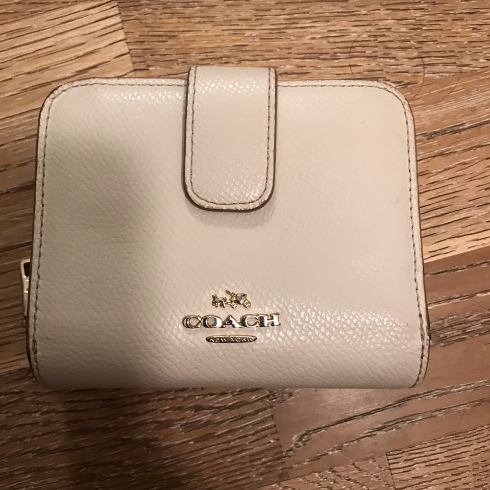 White Leather Coach Wallet
